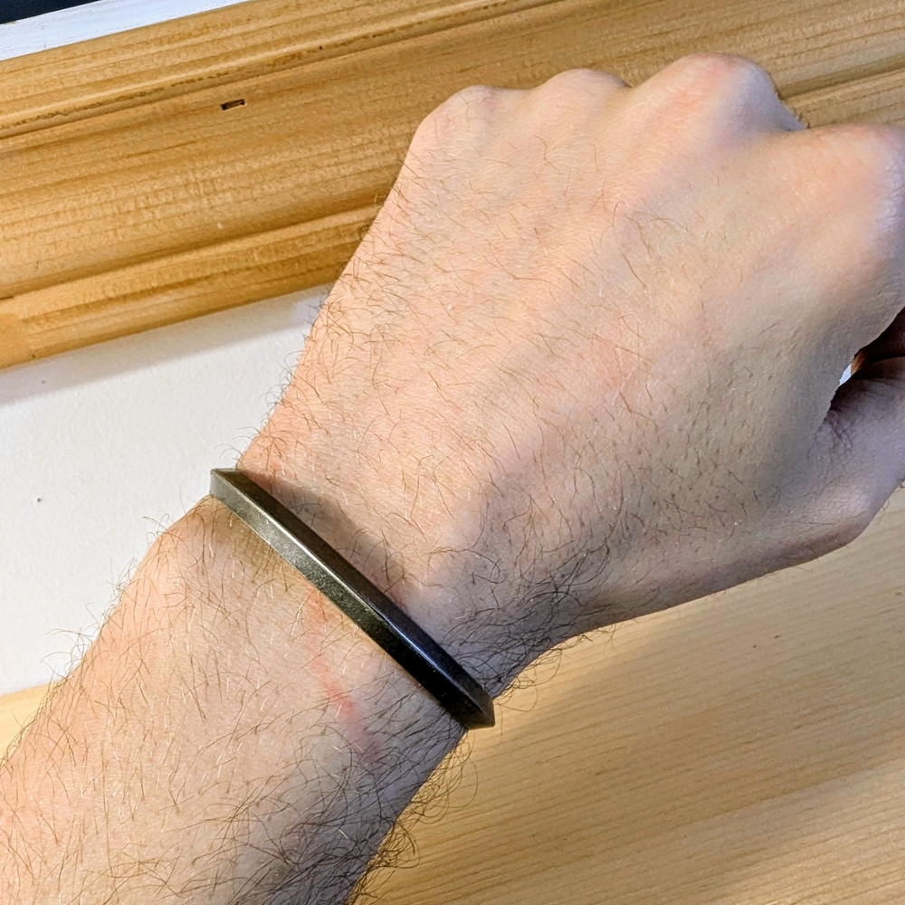Source Unknown Men's Classic Silver-Tone Bracelet - Picture 2 of 4